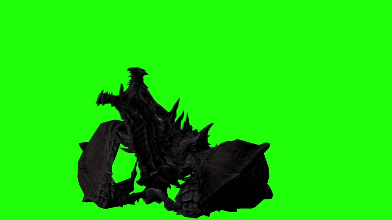 dragon green screen alduin skyrim royalty free green screen footage