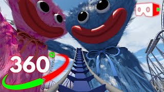 🔴VR 360° Can you survive Huggy Wuggy Kissy Missy from Poppy Playtime Roller Coaster Theme Park by VR 360 TV 126,292 views 2 years ago 2 minutes, 22 seconds