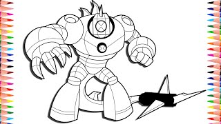 Ben 10 Versus The Universe Omni-Naut Humungousaur Digital Coloring Ben 10 Coloring Pages