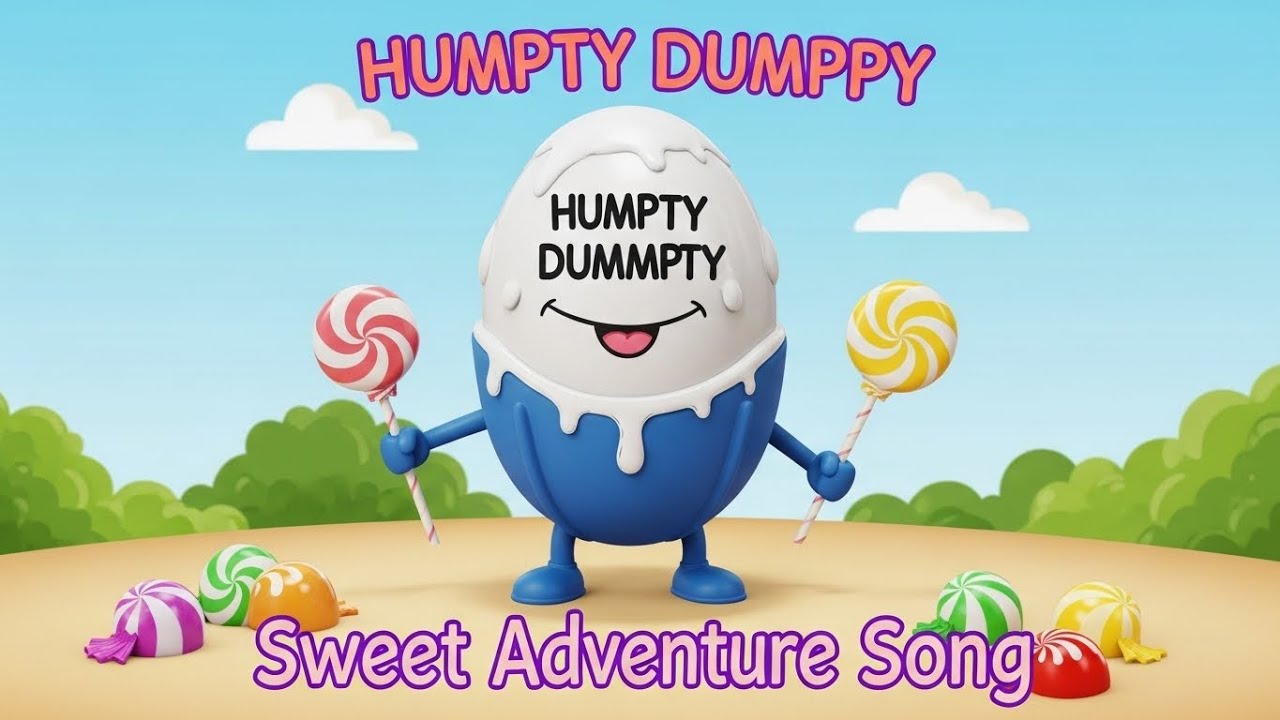 Humpty Dumpty Candy Rescue Song 🍬 | Fun Kids Nursery Rhyme | Sweet Adventure Song