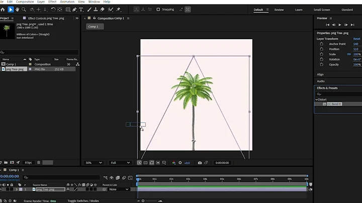 How to Animate PNG with CC Bend It in Effect in Adobe After Effects | Complete Tutorial in Hindi