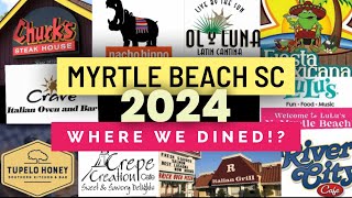 Myrtle Beach SC Dining Restaurants brunch happy hours & MORE! 2024