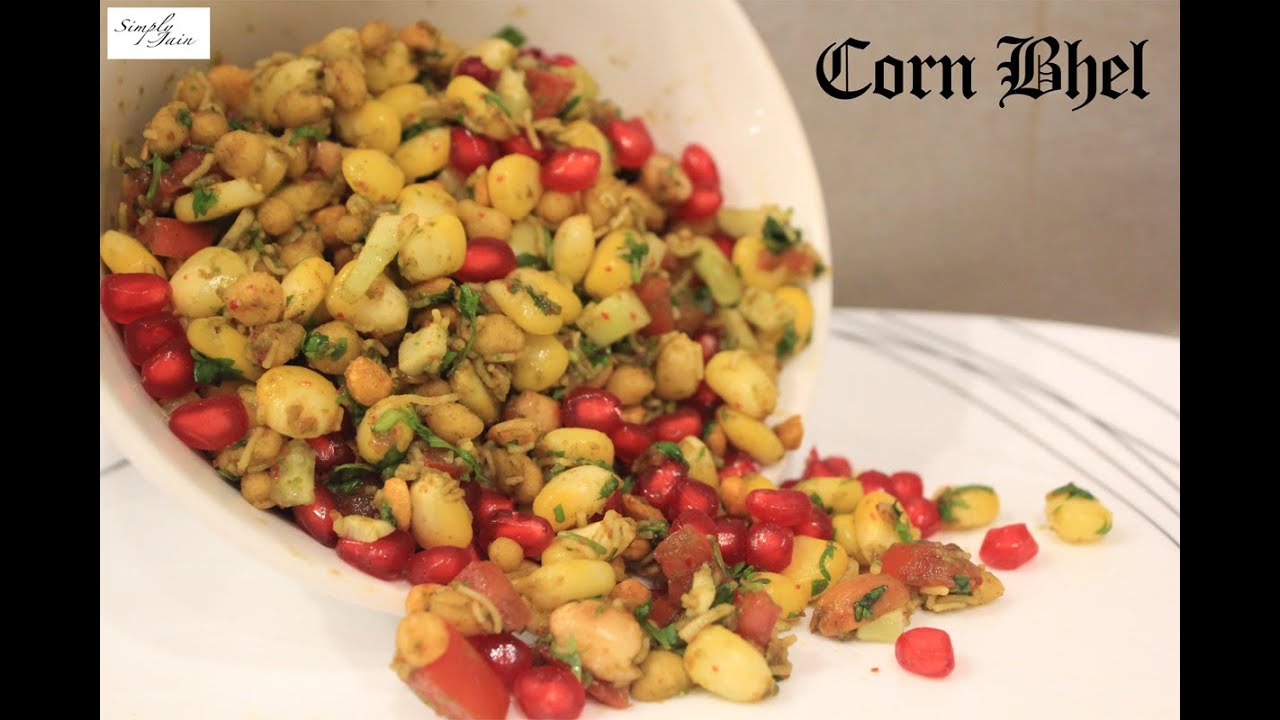 Corn Bhel | How To Make Bhel | Crunchy Snacks | Simply Jain