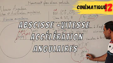 Comment calculer l accéleration angulaire ?