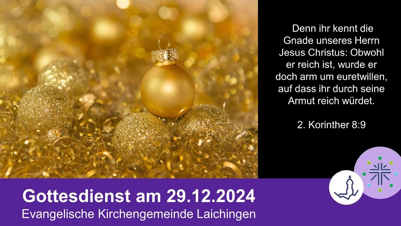 Gottesdienst am 29.12.2024 - YouTube