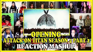 Attack on Titan Season 4 Part 2 Opening Reaction Mashup - THE RUMBLING!