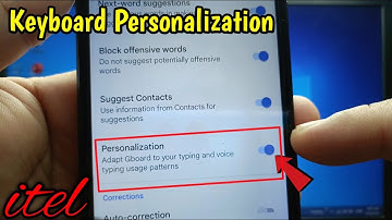How to enable or disable keyboard personalization on itel S15 | Gboard