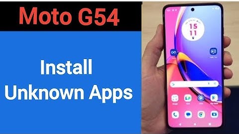 How to install unknown apps, install APK, Moto G54 third party app install kaise karen, app install
