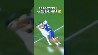 TARGETING or a NO-CALL?! 😱 Biggest College Football Block Debate! #cfb #shorts