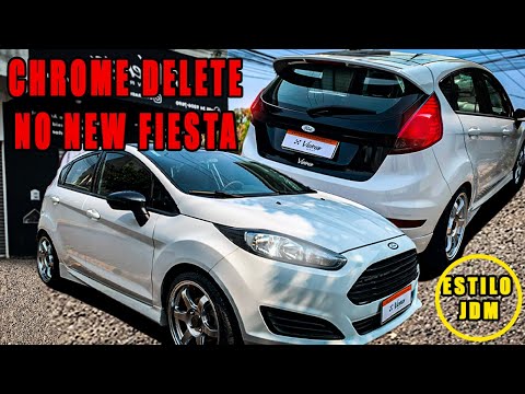 NEW FIESTA JDM DE TAMPA PRETA +CHROME DELETE COMPLETO - YouTube