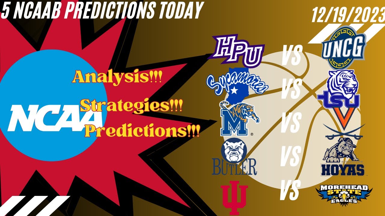 5 College Basketball Picks Today 12/19/23 CBB Picks NCAAB Betting Picks