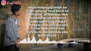 Story wa terbaru 'biarlah orang tertawa mencaci juga menghina.