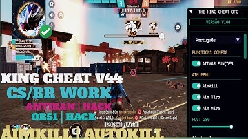 🔰KING CHEAT V44 | FREE FIRE MAX HACK LATEST UPDATE AIMKILL HACK OB51 RANK WORKING ANTIBAN FULL SAFE 