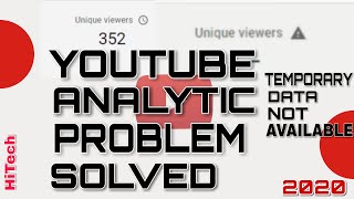 YouTube YouTube Analytic data not showing problem solved |Views, WatchTime,Etc Data Missing Solved.