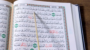سورة الاعراف ربع ۳ بەشێوەی فێرکاری تعلیم القران حرف حرف سورة الاعراف ربع ۳