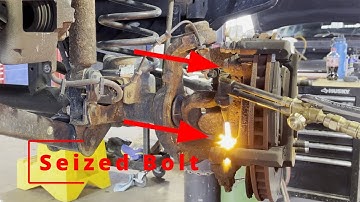 What To Do If Caliper Bracket Bolts Seize Or NOT Come Off Easily Without Breaking It Part 1