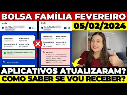 💸BOLSA FAMÍLIA FEVEREIRO: ATUALIZAÇÃO DO APLICATIVO – COMO CONSULTAR SE VOU RECEBER NESTE MÊS?