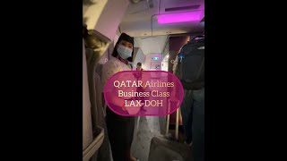Qatar Airways A350 Q Suites Business Class from LAX to DOH