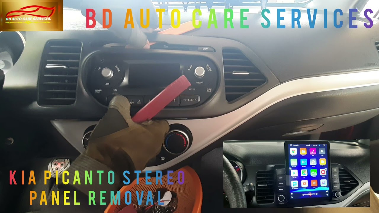 Kia Picanto 2017 Stereo Panel Removal! How To Remove Frame Panel - Youtube