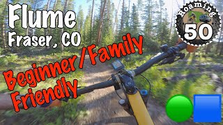 CO MTB 🟢🟦 A good creekside beginner/family trail in Fraser. Flume Trail.
