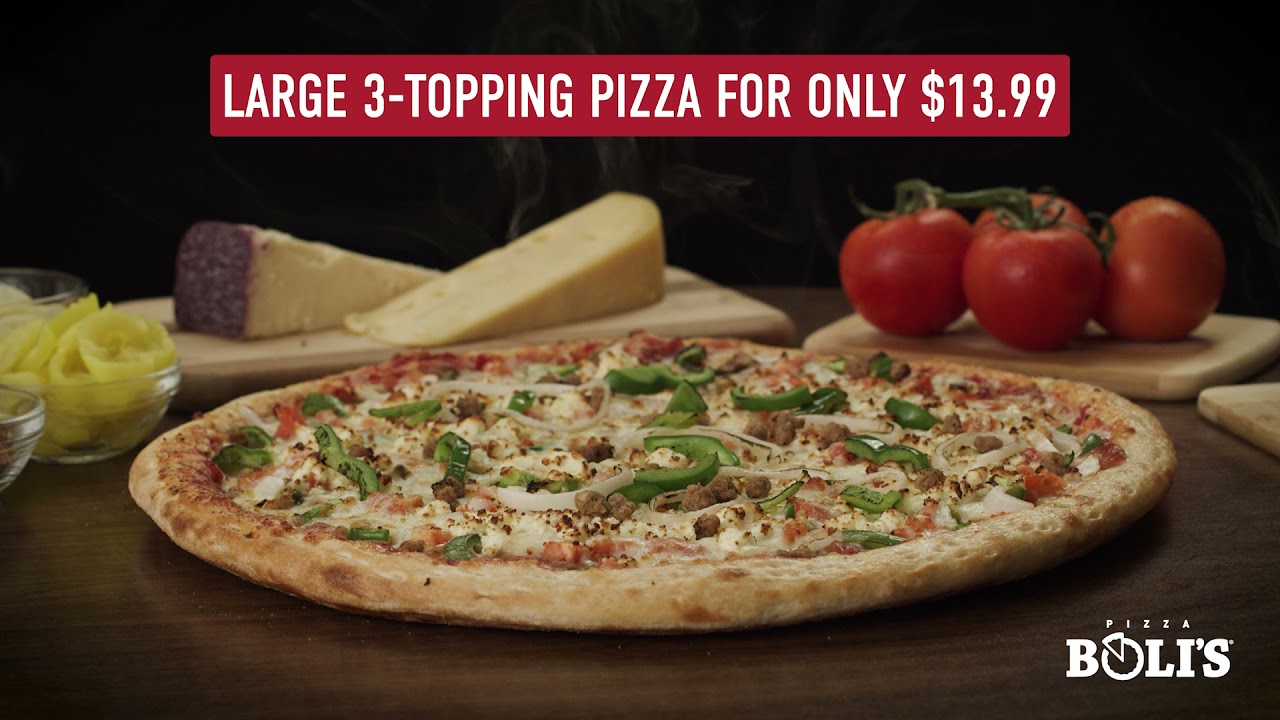 Large 13.99 Special 06 Pizza Boli's YouTube