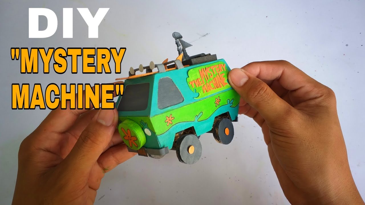 HOW TO MAKE A "MYSTERY MACHINE VAN" USING CARBOARD YouTube