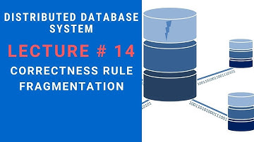 Correctness Rule of Fragmentation in DDS | Distributed Database Management System - Lecture 14
