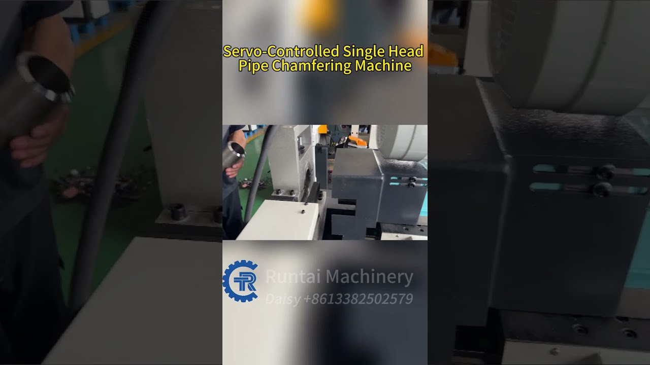 Servo Controlled Single Head Chamfering Machine