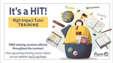 High Impact Tutoring Training