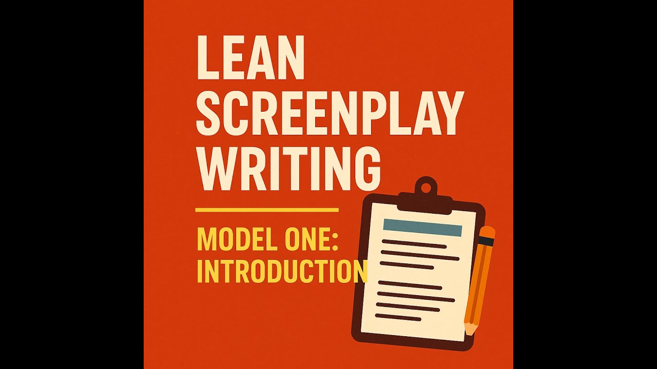 How to Write a Screenplay Fast (Lean Method Introduction) - YouTube