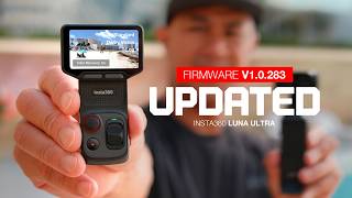 HUGE Update Insta360 Luna Ultra Firmware v1.0.283 – I-Log color recovery, zoom & touchscreen updates screenshot 5