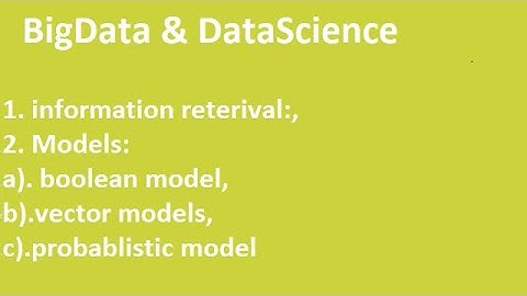 #BigData&DataScience unit 4 part 1 rgpv