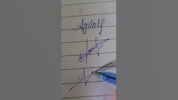 Agilolf  name signature ideas and styles #namesignature