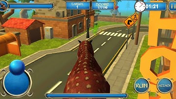 Best Dino Games - Wild Dino City Rampage: T-Rex Simulator Android Gameplay