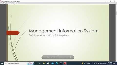 An Introduction to Management Information Systems