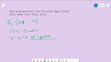 Cracking the GRE Math Subject Test - Number Theory and Abstract Algebra #6 (Easy)