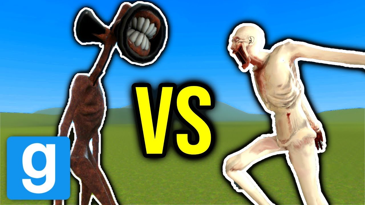 SIREN HEAD VS SCP 096 gmod nextbot