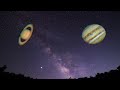 Jupiter and Saturn Through 8" SkyWatcher Dobsonian Telescope