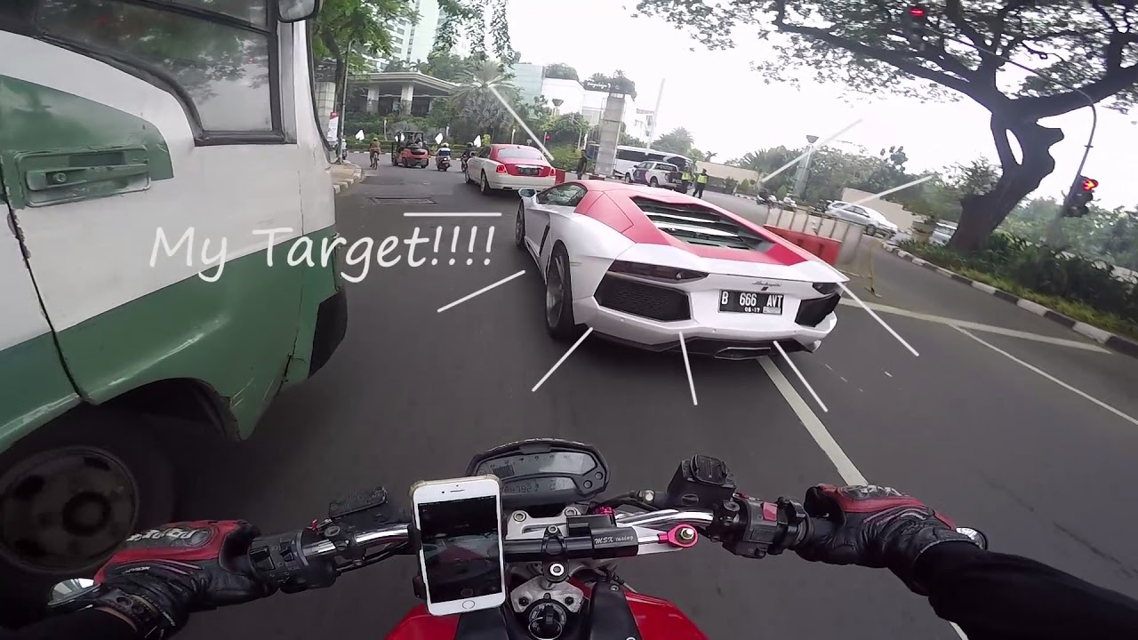 WHEELIE-IN LAMBORGHINI + Nyobain Motor 1 MILIAR!!