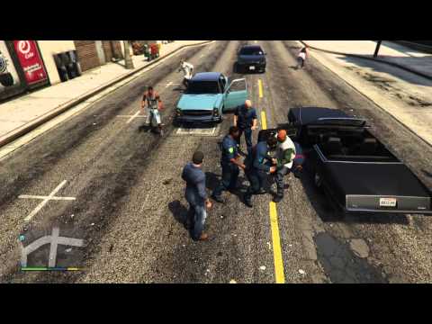 GTA5 Random People Fight