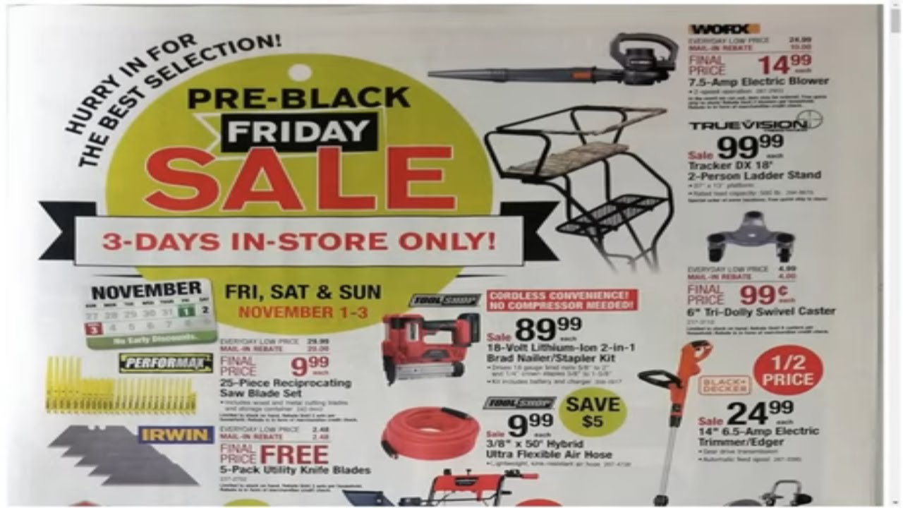 Menards PRE Black Friday Ad! - YouTube