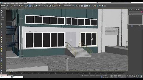3Dsmax Tutorials, Learn 3D Modeling, Texturing & Lighting an Exterior WareHouse in 3dsmax (P8)
