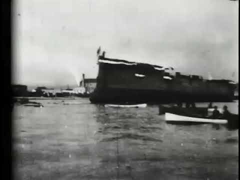 防護巡洋艦千歳 進水式 日本海軍 YouTube