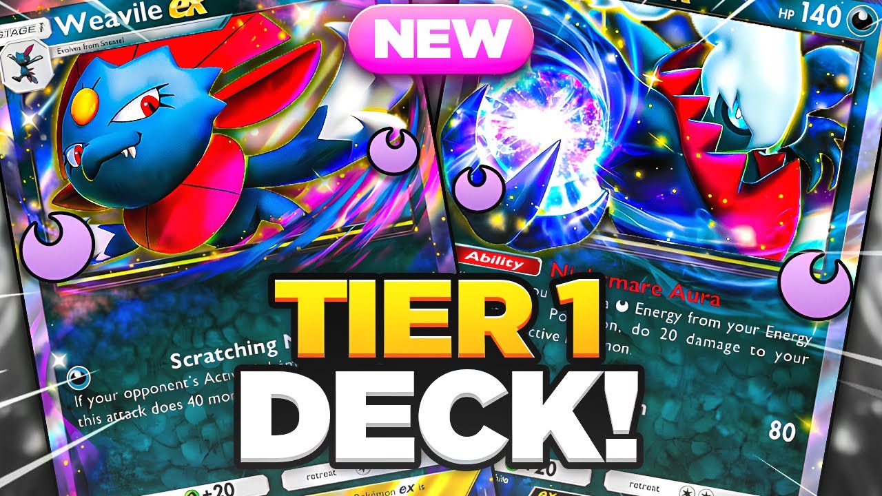 *NEW META* Deck!!! Darkrai EX and Weavile EX is so Strong!!! 【Pokemon ...