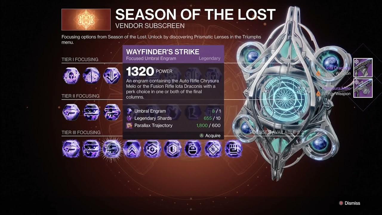 Umbral Engram Farm Season Of The Lost Season Of The Lost, Wayfinder's Strike, Umbral Engrams, Destiny 2, Helm