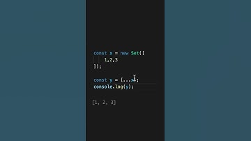JavaScript: 2 ways to convert a Set object into an array!