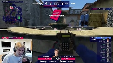 xQc react to m0nesy Clutch