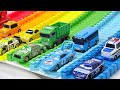 Tayo the Little Bus &amp; Friends - Learn Colors with Disney Cars Toys