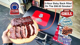 $98.00 Modified 24” Walmart Charcoal Smoker-Grill / Awesome 3-1-1 Baby Back Pork Ribs!