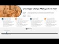 One pager change management plan powerpoint template  kridha graphics